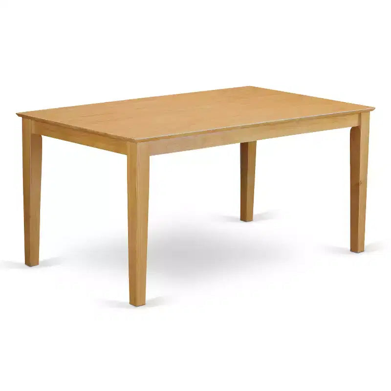 Ensemble table à manger rectangulaire en chêne HomeStock avec 4 chaises et un banc