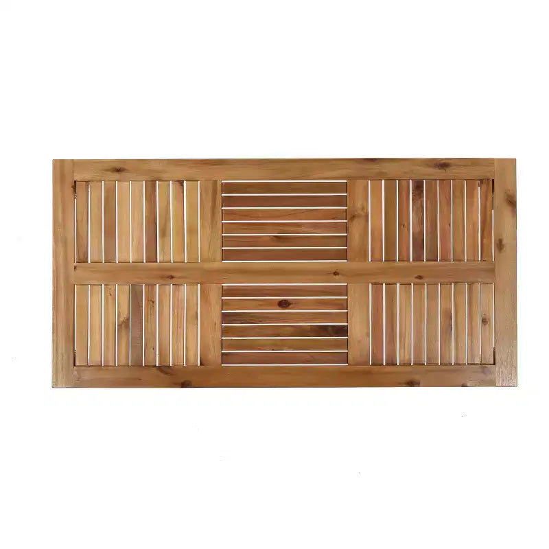 GDFStudio Savannah Ensemble de conversation 6 places avec causeuse et fauteuils en bois d'acacia et osier tressé pour l'extérieur