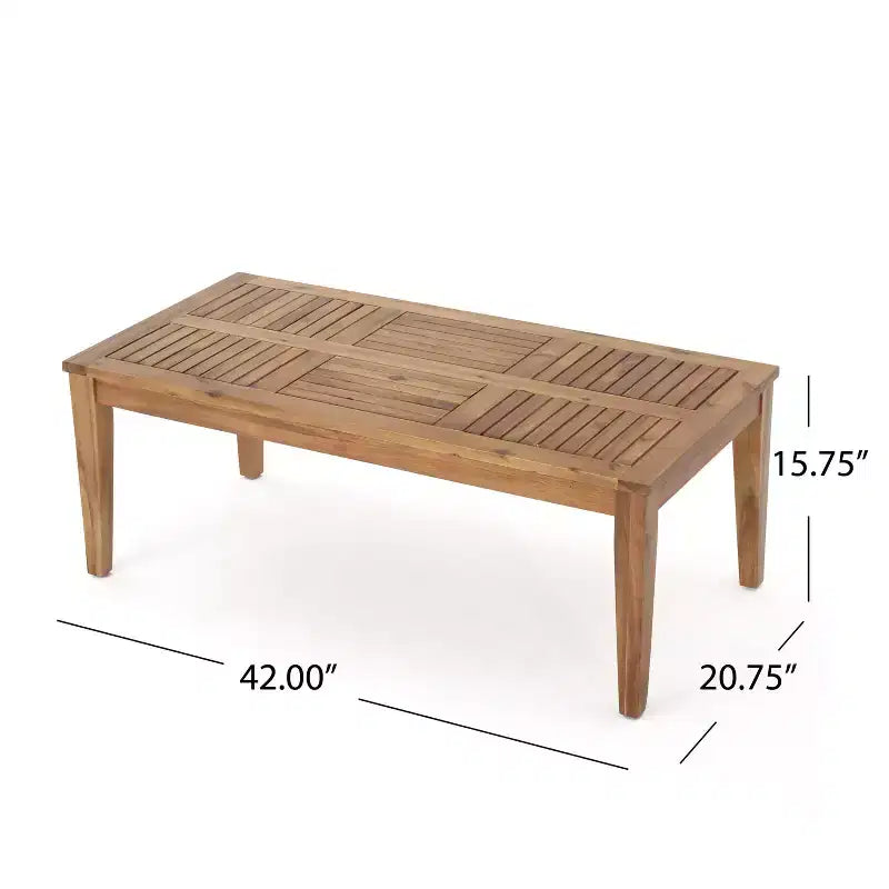 GDFStudio Savannah Ensemble de conversation 6 places avec causeuse et fauteuils en bois d'acacia et osier tressé pour l'extérieur
