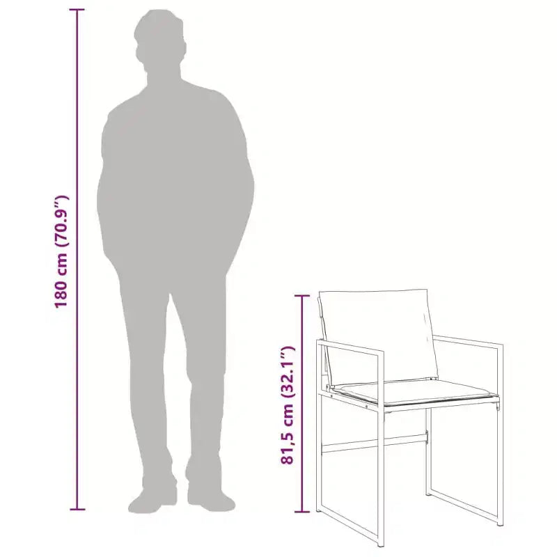 vidaXL Ensemble de salle à manger de jardin avec coussins Mobilier d'extérieur en textilène noir