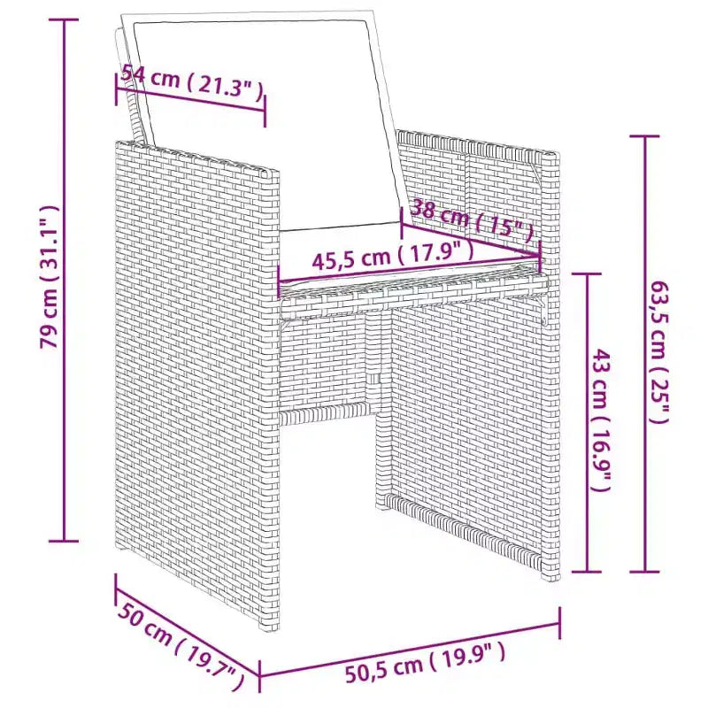 vidaXL Ensemble de salle à manger d'extérieur avec coussins Table et chaises de jardin Rotin synthétique Gris