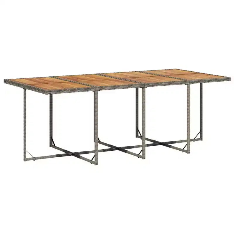 vidaXL Ensemble de salle à manger d'extérieur avec coussins Table et chaises de jardin Rotin synthétique Gris