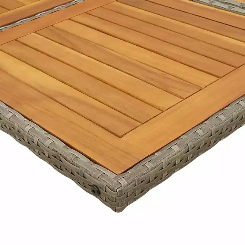 vidaXL Ensemble de salle à manger d'extérieur avec coussins Table et chaises de jardin Rotin synthétique Gris