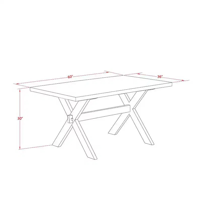 HomeStock Table à manger en bois massif finition chêne naturel 6 pièces avec 1 banc et 4 chaises