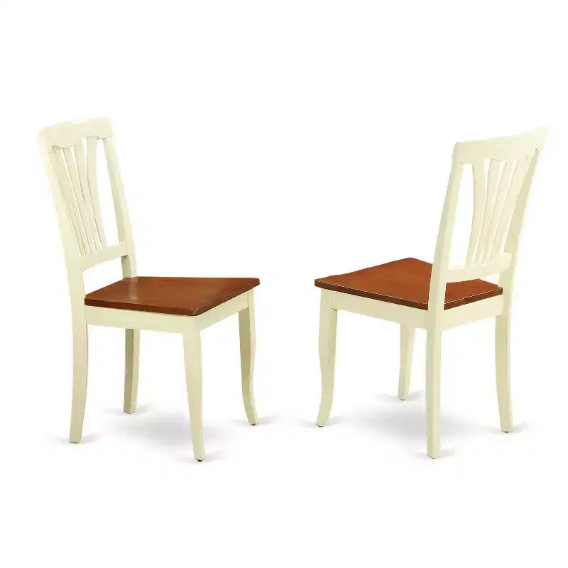 Ensemble table de salle à manger avec 2 chaises, table de cuisine ronde à abattants, bois d'hévéa massif, finition marron selle, 107x107 cm