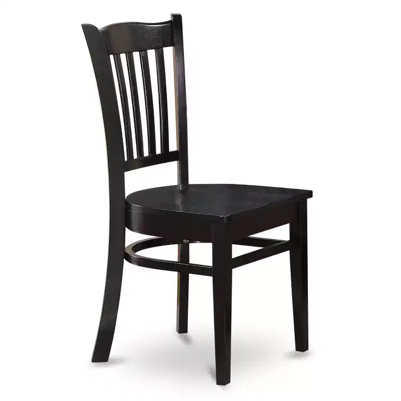 Ensemble de salle à manger 7 pièces – Table de salle à manger et 6 chaises – 91x152 cm – Finition noire