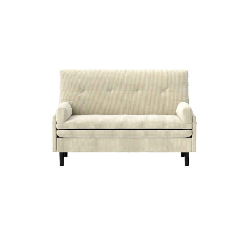 Ivory 55.11 Multi-Functional Loveseat, Convertible Lounge Chair & Bed