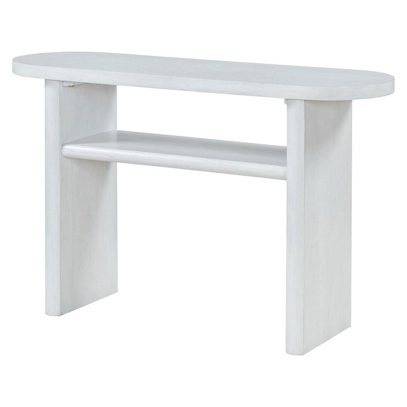 Modern Wooden Console Table with Shelf
