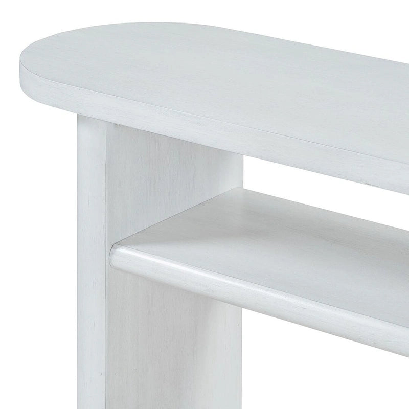Modern Wooden Console Table with Shelf