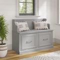 40W Entryway Bench with Doors
