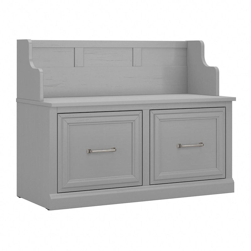 40W Entryway Bench with Doors