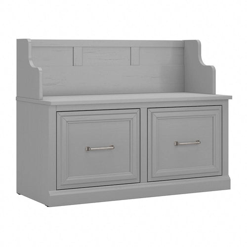 40W Entryway Bench with Doors