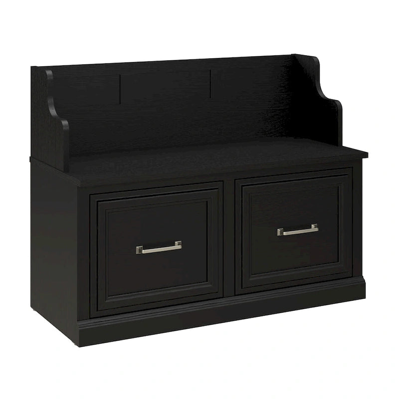 40W Entryway Bench with Doors