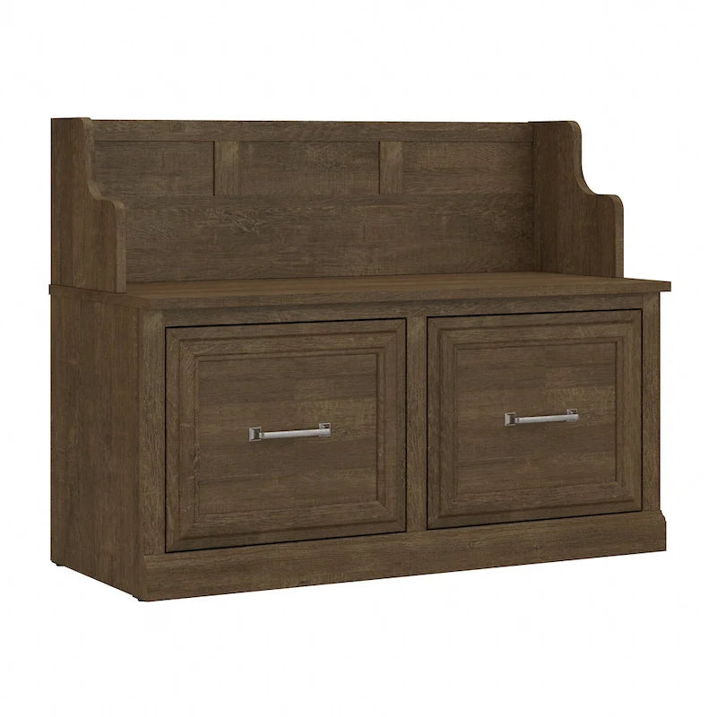 40W Entryway Bench with Doors