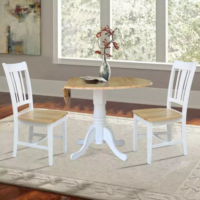 Table à deux abattants Mase de 42 po avec 2 chaises latérales San Remo - International Concepts