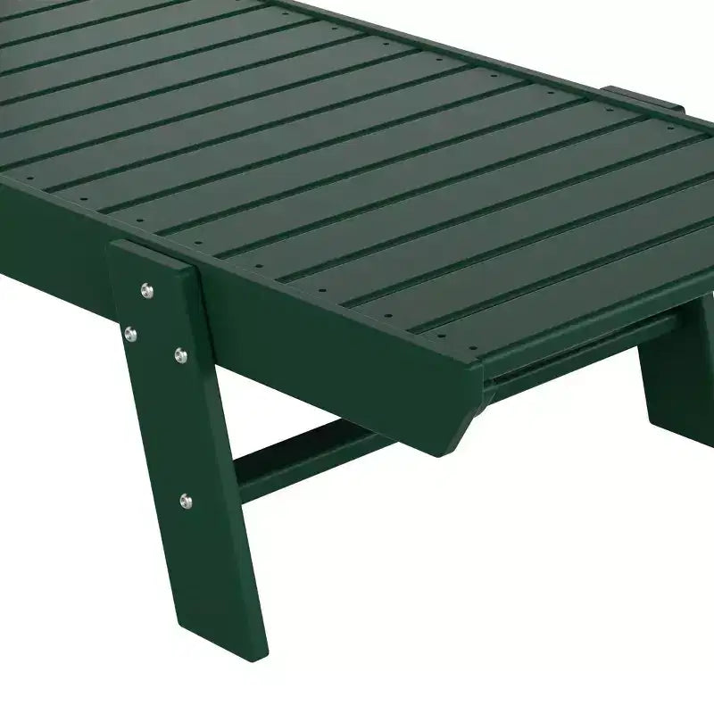 WestinTrends Ensemble de 2 chaises longues de patio en polythène avec table d'appoint