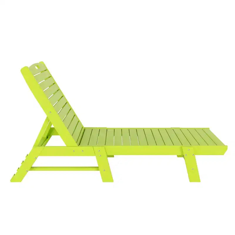 WestinTrends Ensemble de 2 chaises longues de patio en polythène avec table d'appoint