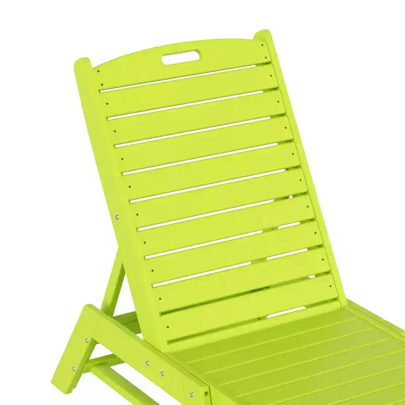WestinTrends Ensemble de 2 chaises longues de patio en polythène avec table d'appoint