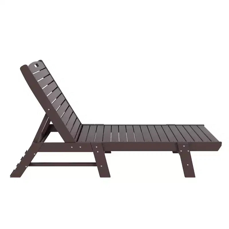 WestinTrends Ensemble de 3 pièces : chaise longue d'extérieur en polyéthylène avec table d'appoint