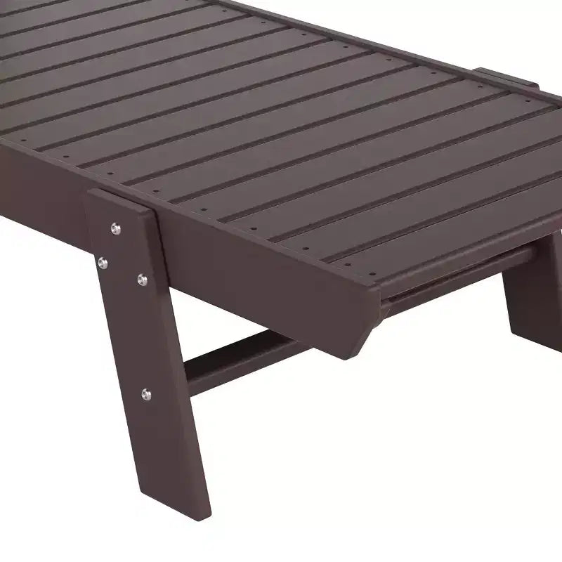 WestinTrends Ensemble de 3 pièces : chaise longue d'extérieur en polyéthylène avec table d'appoint