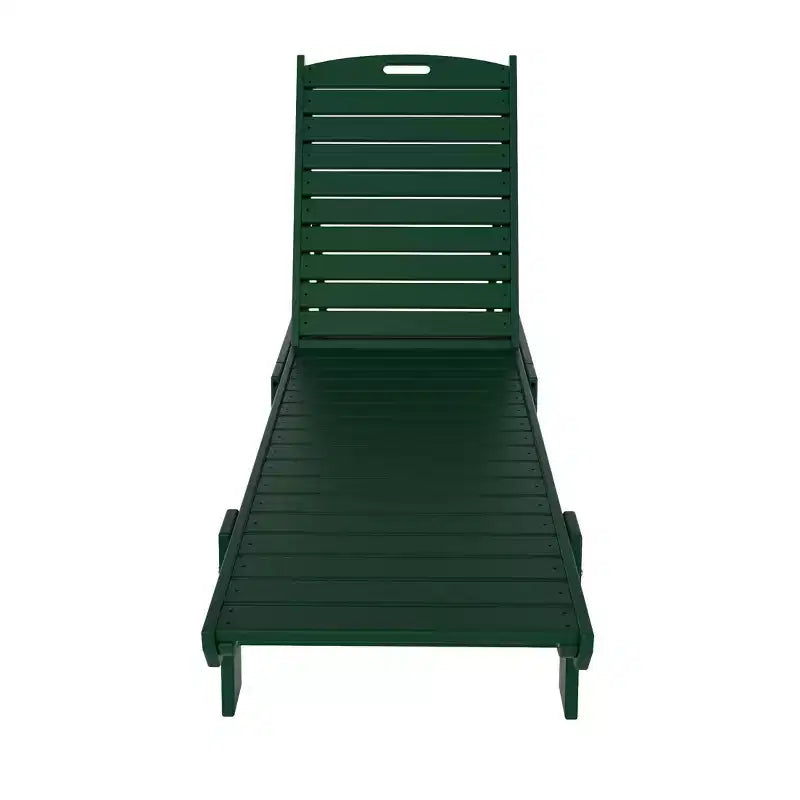 WestinTrends Ensemble de 3 pièces : chaise longue d'extérieur en polyéthylène avec table d'appoint
