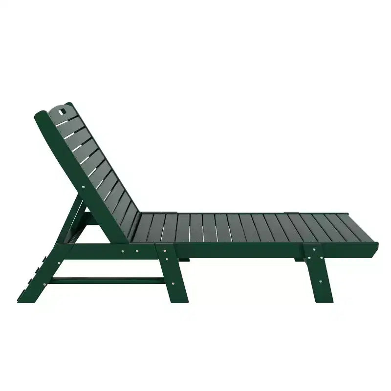 WestinTrends Ensemble de 3 pièces : chaise longue d'extérieur en polyéthylène avec table d'appoint
