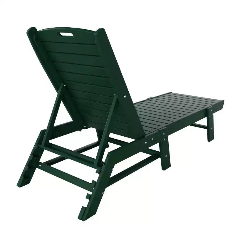 WestinTrends Ensemble de 3 pièces : chaise longue d'extérieur en polyéthylène avec table d'appoint
