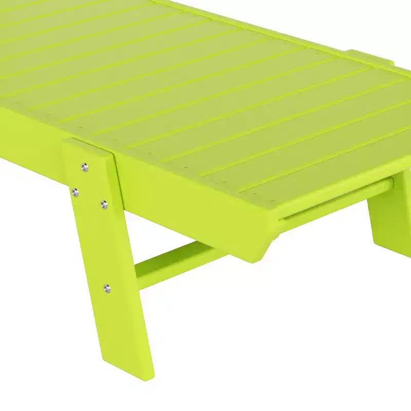 WestinTrends Ensemble de 3 pièces : chaise longue d'extérieur en polyéthylène avec table d'appoint