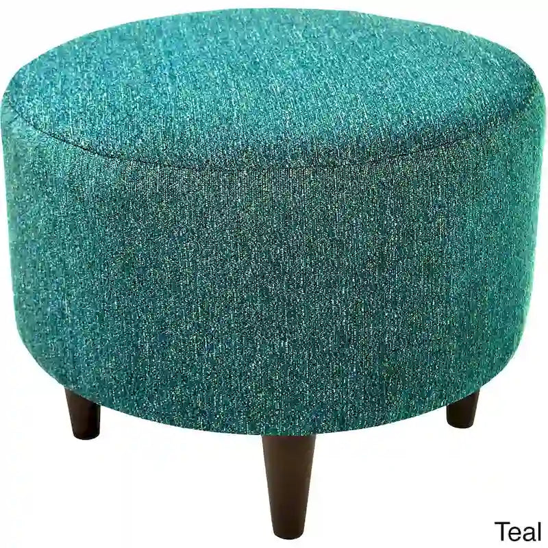 Round Upholstered Ottoman