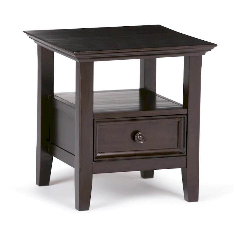 Solid Wood 19-inch Square End Table