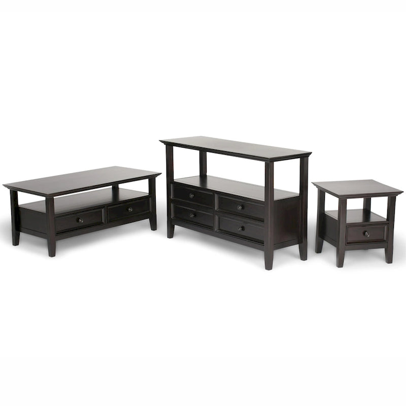 Solid Wood 19-inch Square End Table