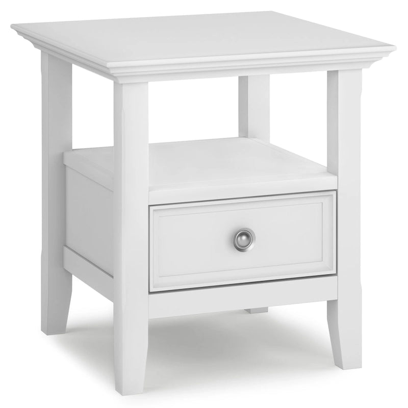 Solid Wood 19-inch Square End Table