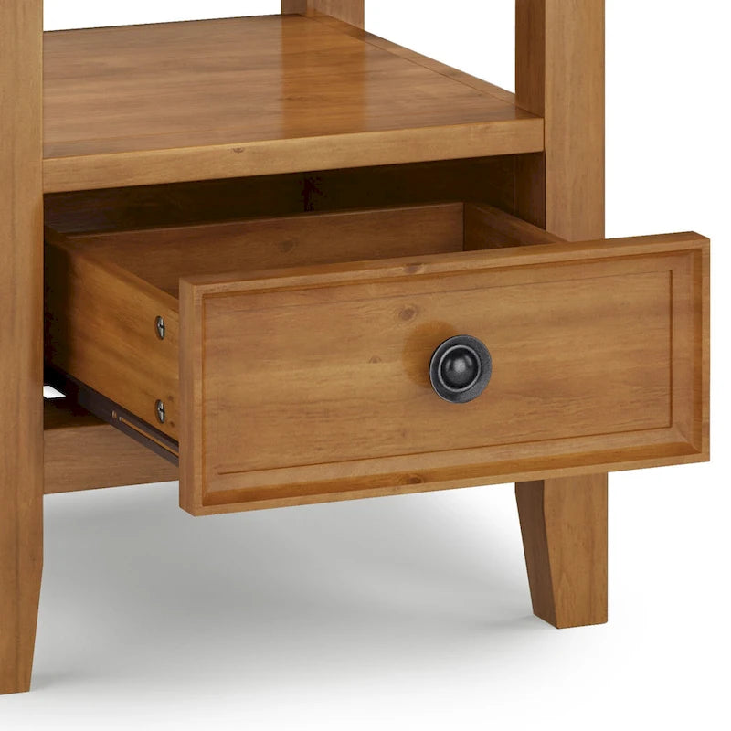Solid Wood 19-inch Square End Table