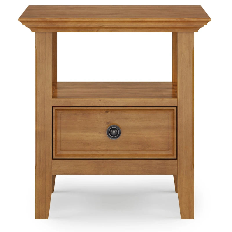 Solid Wood 19-inch Square End Table