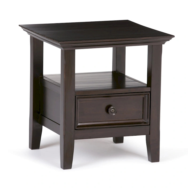 Solid Wood 19-inch Square End Table