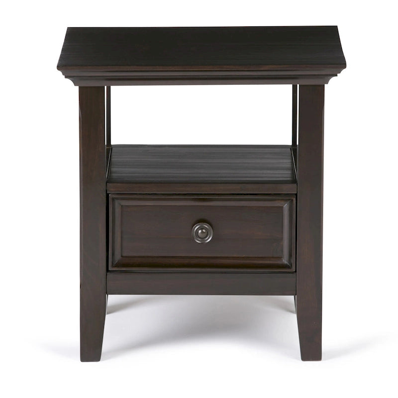 Solid Wood 19-inch Square End Table