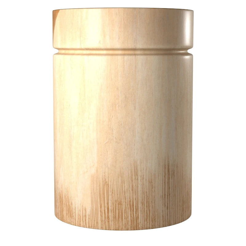 Natural Solid Acacia Wood Round End Table