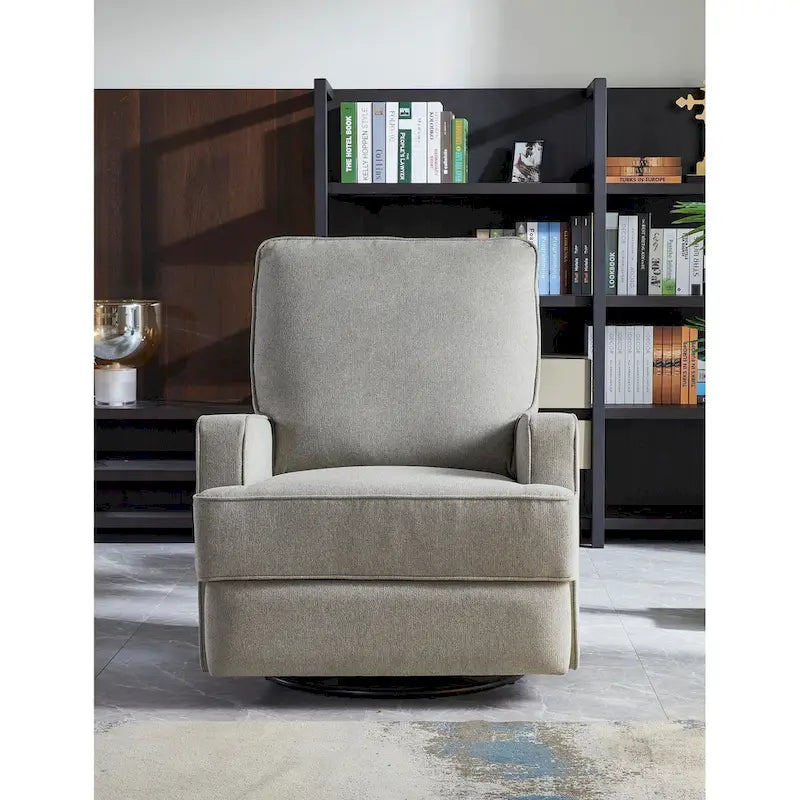 32-inch Manual Swivel Glider Recliner with USB Charger