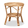 Modern Bohemian Natural Brown Rattan Coffee Table