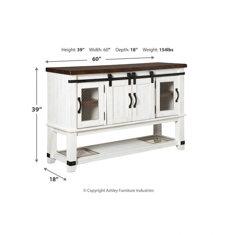 White Dining Room Server