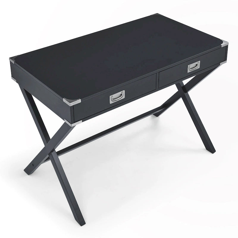 Solid Wood Computer Desk with Drawers