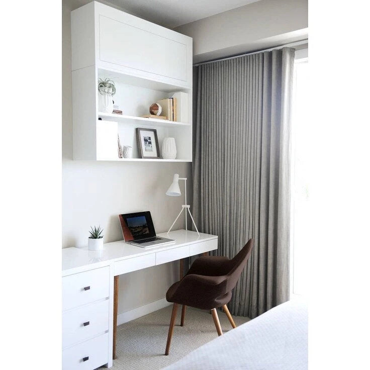 Upholstered Fabric Armchair with Natural Wooden Legs