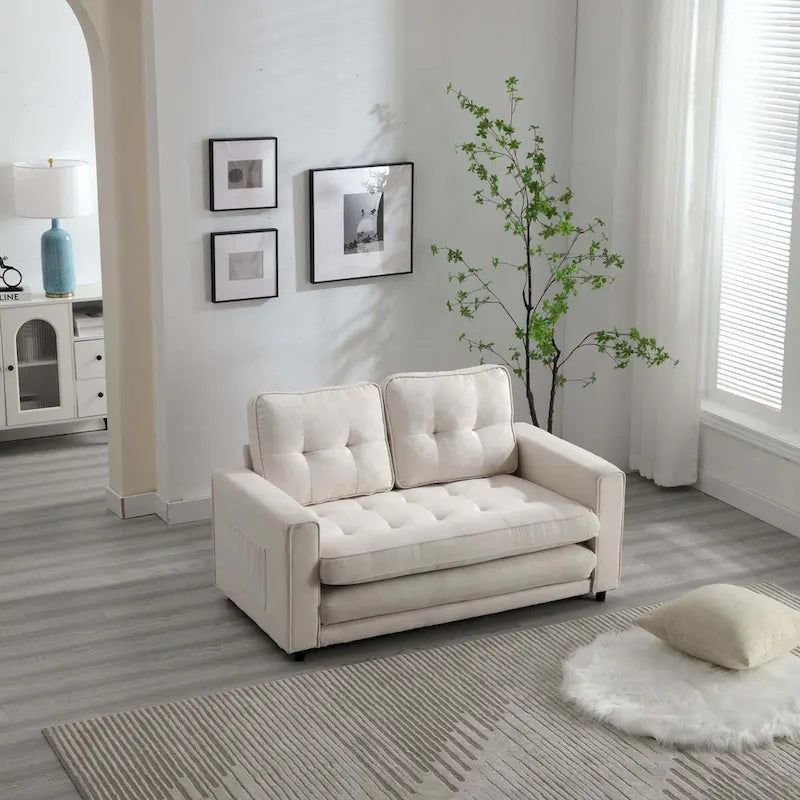 3-Fold Convertible Futon Sofa Bed