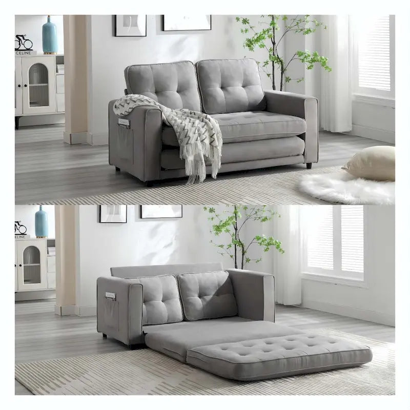 3-Fold Convertible Futon Sofa Bed