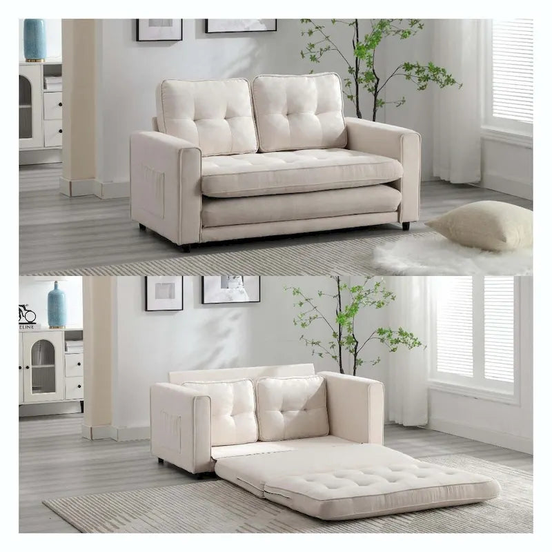 3-Fold Convertible Futon Sofa Bed
