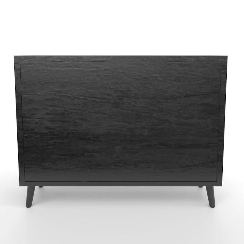 13-Drawer Sideboard in Ebony and Washed Ivory