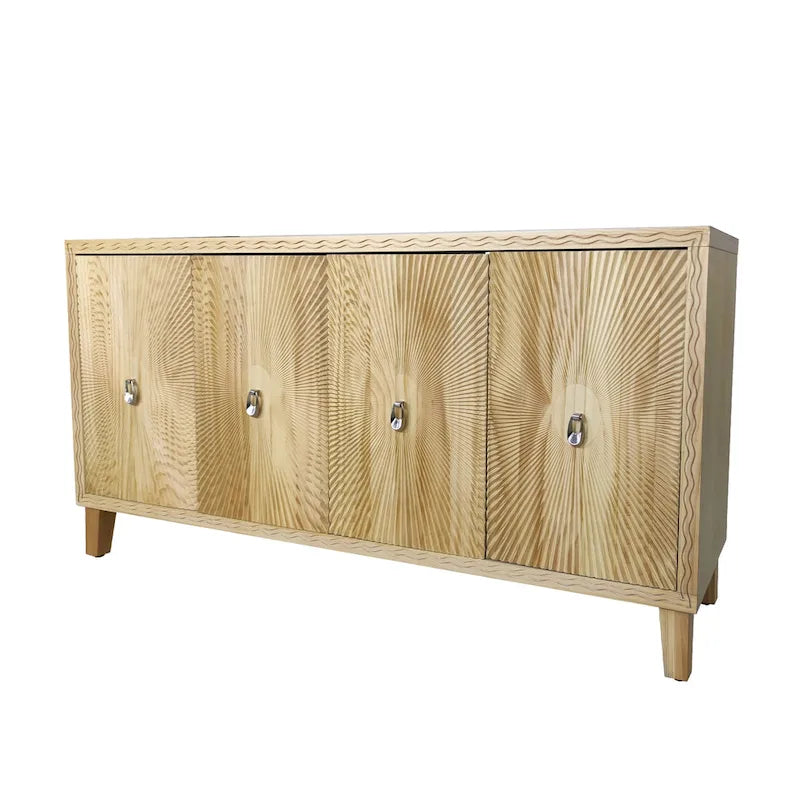 Vintage 4 Door Storage Cabinet