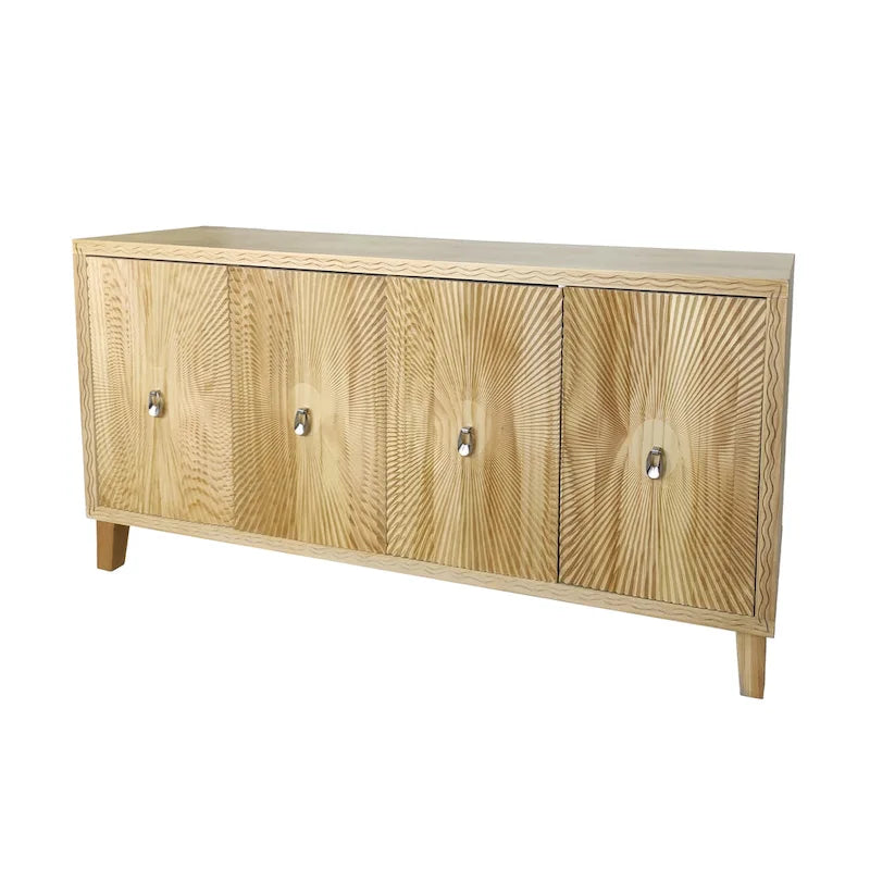 Vintage 4 Door Storage Cabinet