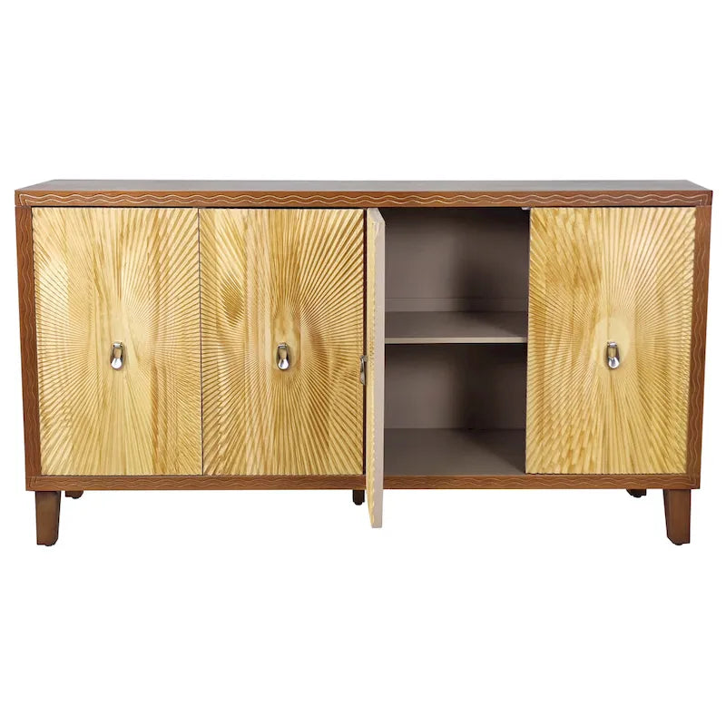 Vintage 4 Door Storage Cabinet
