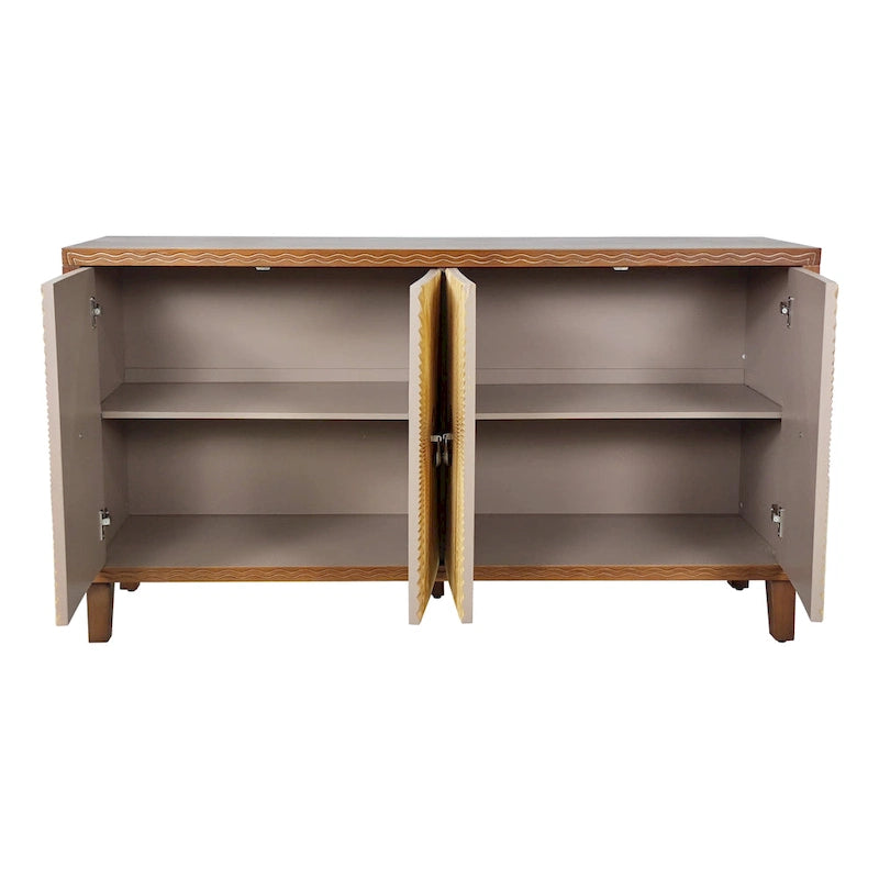 Vintage 4 Door Storage Cabinet